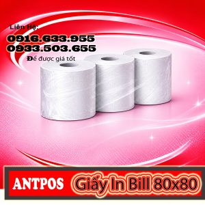 Giấy In Bill 80x80 Giá Rẻ | Giấy In Bill Nhiệt Cho Máy In Hóa Đơn K80