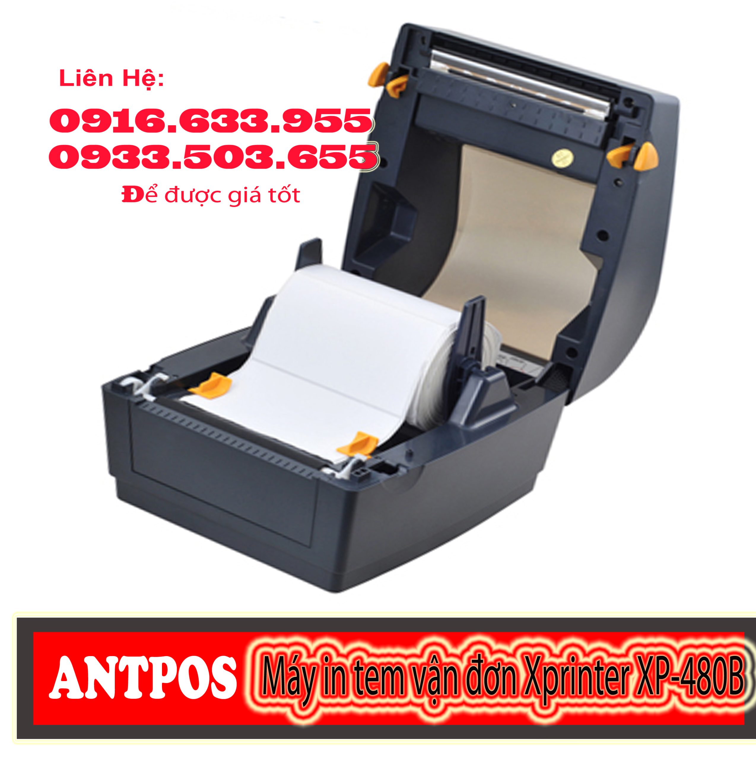 Máy In Đơn Hàng Xprinter 480B 3 Máy in tem vận đơn Xprinter XP-480B sử dụng công nghệ in nhiệt trực tiếp, giúp tiết kiệm chi phí. In vận đơn sắc nét, xử lý đơn hàng nhanh và chuyên nghiệp hơn.