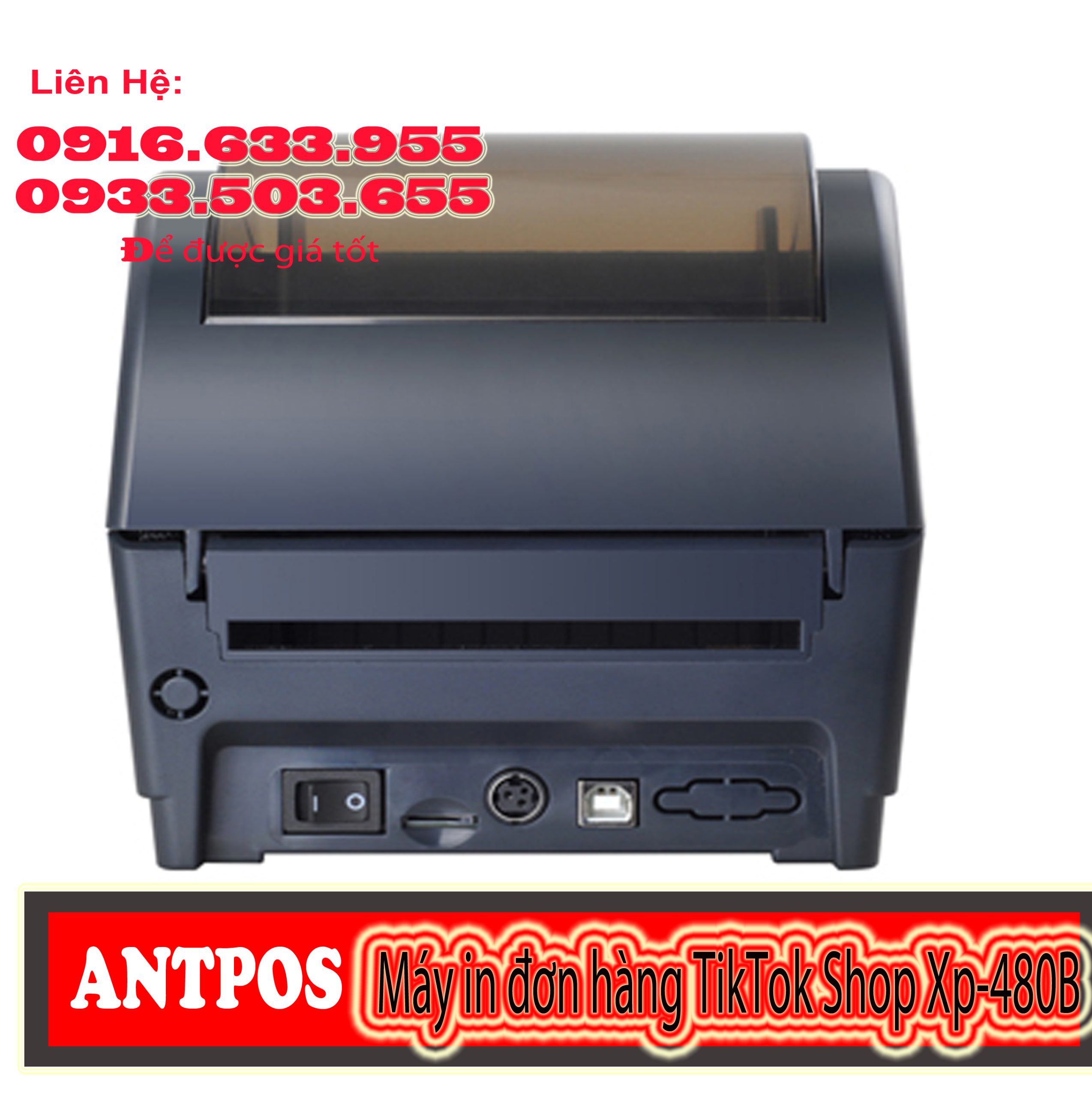 Máy In Đơn Hàng Xprinter 480B 5 Máy in đơn hàng TikTok Shop sử dụng công nghệ in nhiệt trực tiếp, cho bản in rõ nét và bền đẹp. Giải pháp tối ưu cho shop bán hàng trên TikTok Shop và đa kênh.